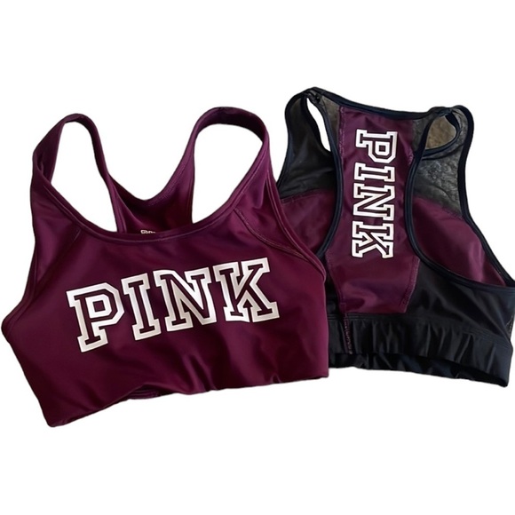 Pink sports bra bundle size XS purple and black - Picture 2 of 10